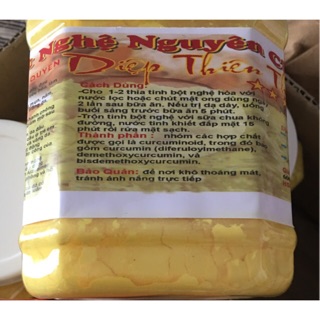 1kg Tinh bột nghệ vàng thủ công nguyên chất