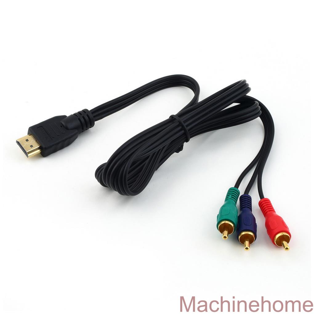 MC-Audio AV Cable HDMI-compatible Male to RCA VGA Transmitter Cord TV 3-in-1 Computer Video Adapter