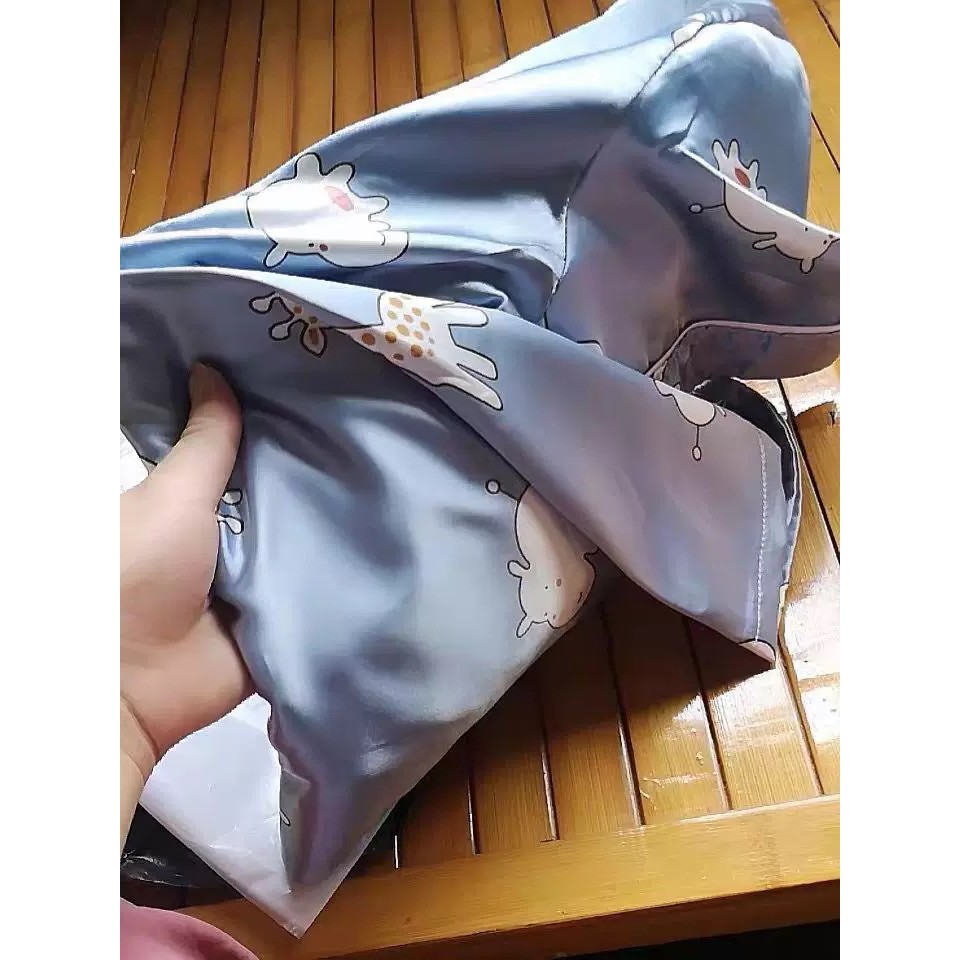 Đồ ngủ lụa nữ ngắn tay Hàn Quốc dễ thương phù hợp với mùa hè | BigBuy360 - bigbuy360.vn