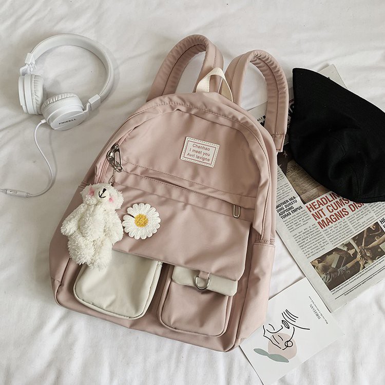 Balo Nữ 🎒FREESHIP🎒 Giảm 5k Khi Nhập [GENZ123] Balo Ulzzang Hoa Cúc Hàng Quảng Châu Cao Cấp2