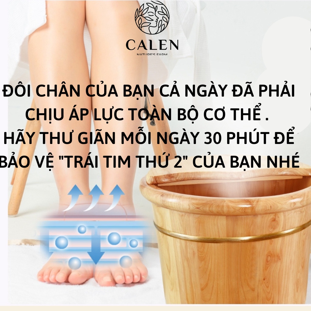 Ngâm chân thảo dược xương khớp Calen giúp đả thông kinh lạc, ngủ ngon giấc, giảm đau do thoái hóa