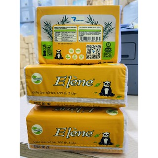 Combo 2 gói khăn giấy rút  gấu trúc Elene 100 tờ 3 lớp (Hàng công ty Thuận Phát)
