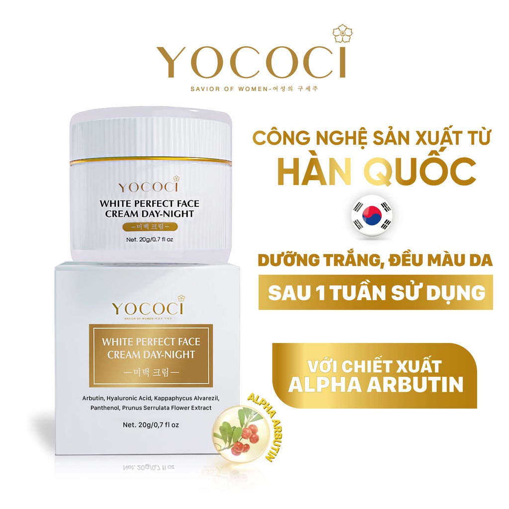 Bộ Đôi Dưỡng Da Mặt Ban Ngày YOCOCI Gồm 1 Kem Chống Nắng 50g & 1 Kem Face 20g