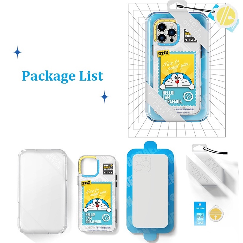 Ốp Điện Thoại Chống Sốc In Hình Doraemon 3D Cho iPhone 14 / 14 Pro / 14 Plus / 14 Pro Max