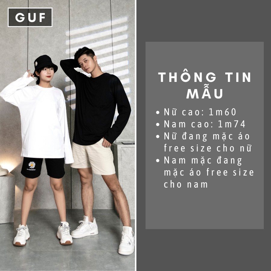 Áo Thun Tay Dài Nam Nữ Form Rộng Cổ Tròn Đen Trắng Chất Phông Mềm Mịn Basic Unisex | BigBuy360 - bigbuy360.vn