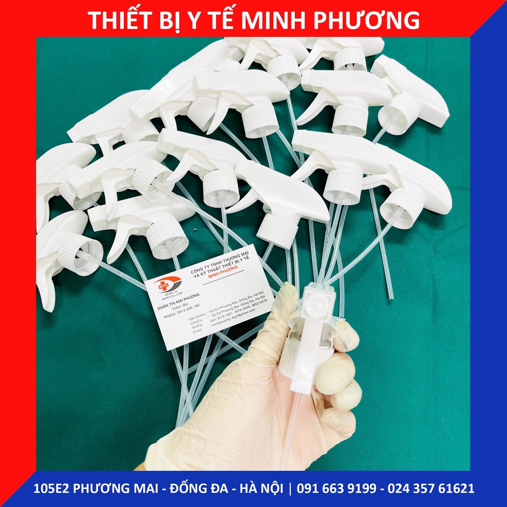 Đầu vòi xịt cắm chai cồn y tế