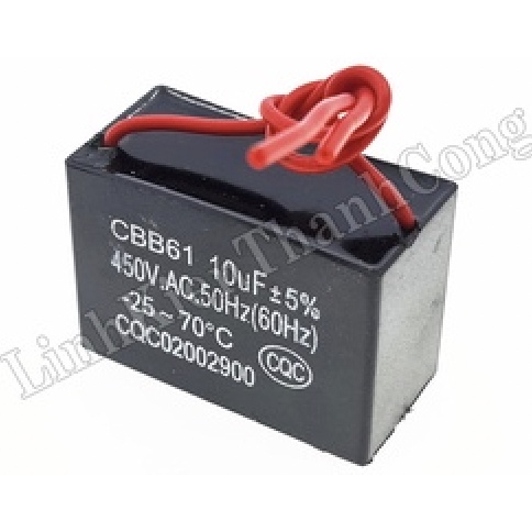 Tụ quạt- Tụ động cơ 10uf 450VAC  thanh lý giá cực rẻ