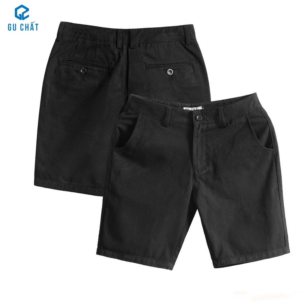Quần Short KaKi Nam Kiểu Dáng Hiện Đại GU CHẤT, Chất Kaki Xịn, GUQ01
