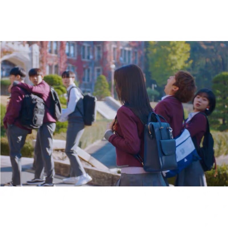 Balo da dáng hộp quai xách cao cấp True Beauty 2021 sang chảnh