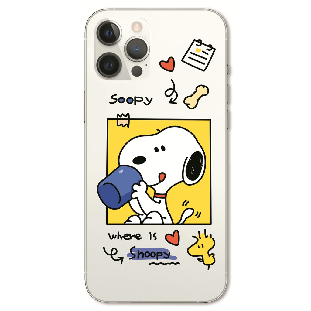 Ốp Điện Thoại Tpu Silicon Mềm In Hình Snoopy Cho Samsung Galaxy On7 2015 Note 5 4 3 2