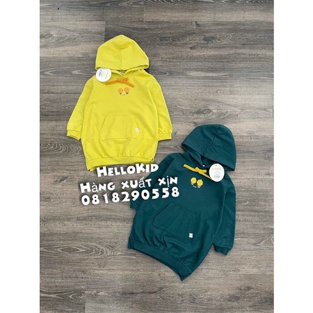 V238 - Váy nỉ hoodie pim bé gái