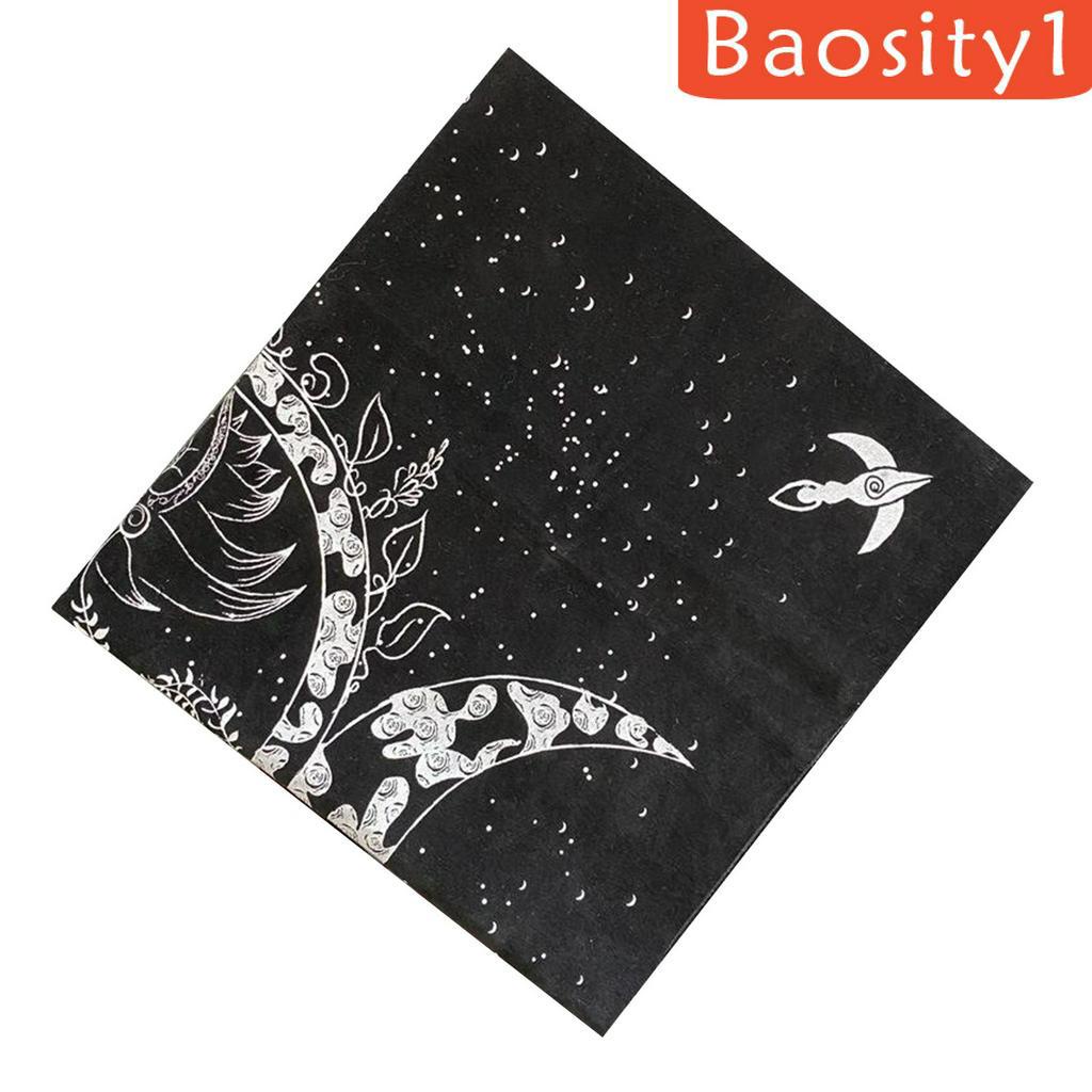 [Baosity1] Khăn Trải Bàn Bó Bài Tarot Astrology 49cm Mới
