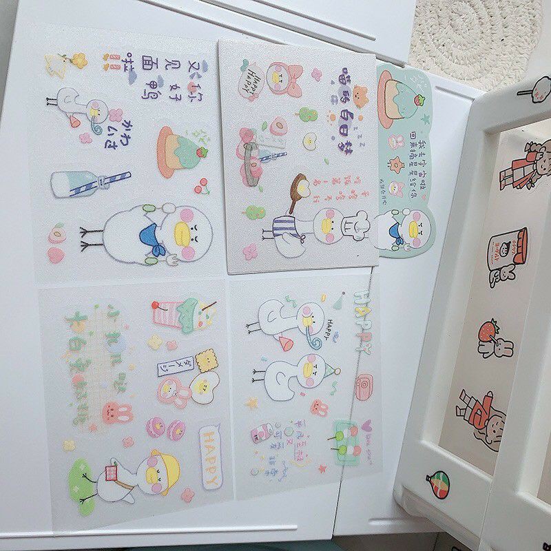 Sticker 4 tấm hình cute