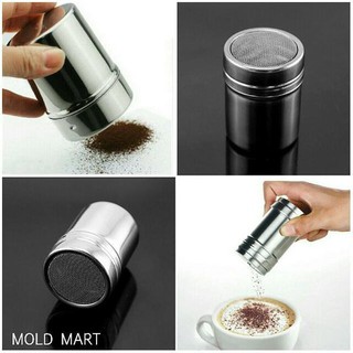 Lọ Rắc Bột Inox 304 (Bền, đẹp, dùng rắc matcha/socola/phô mai...)
