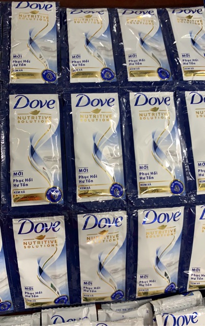 Dây 12 Gói Dầu Gội Dove 6g Phục Hồi Hư Tổn