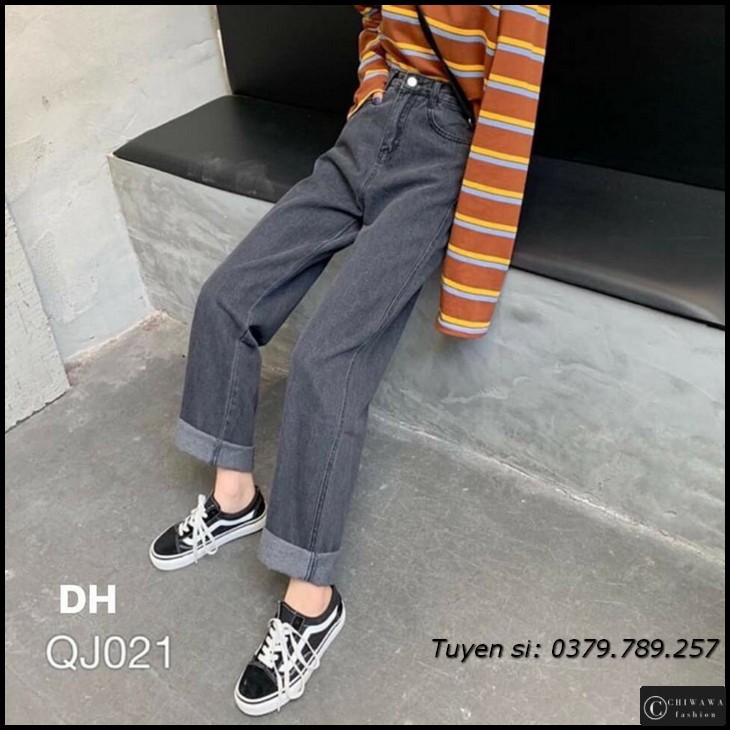 [Sỉ] Quần jean nữ baggy giá rẻ TA03