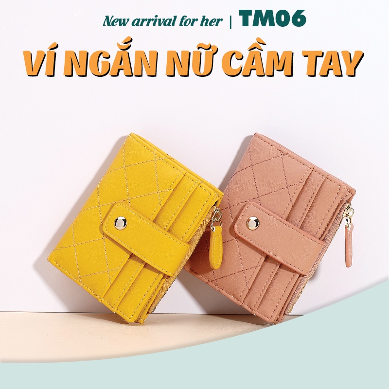 Ví nữ đẹp cầm tay hàng hiệu TAILIAN đựng tiền nhỏ gọn thời trang cute dễ thương nhiều ngăn da cao cấp cực đẹp TM06