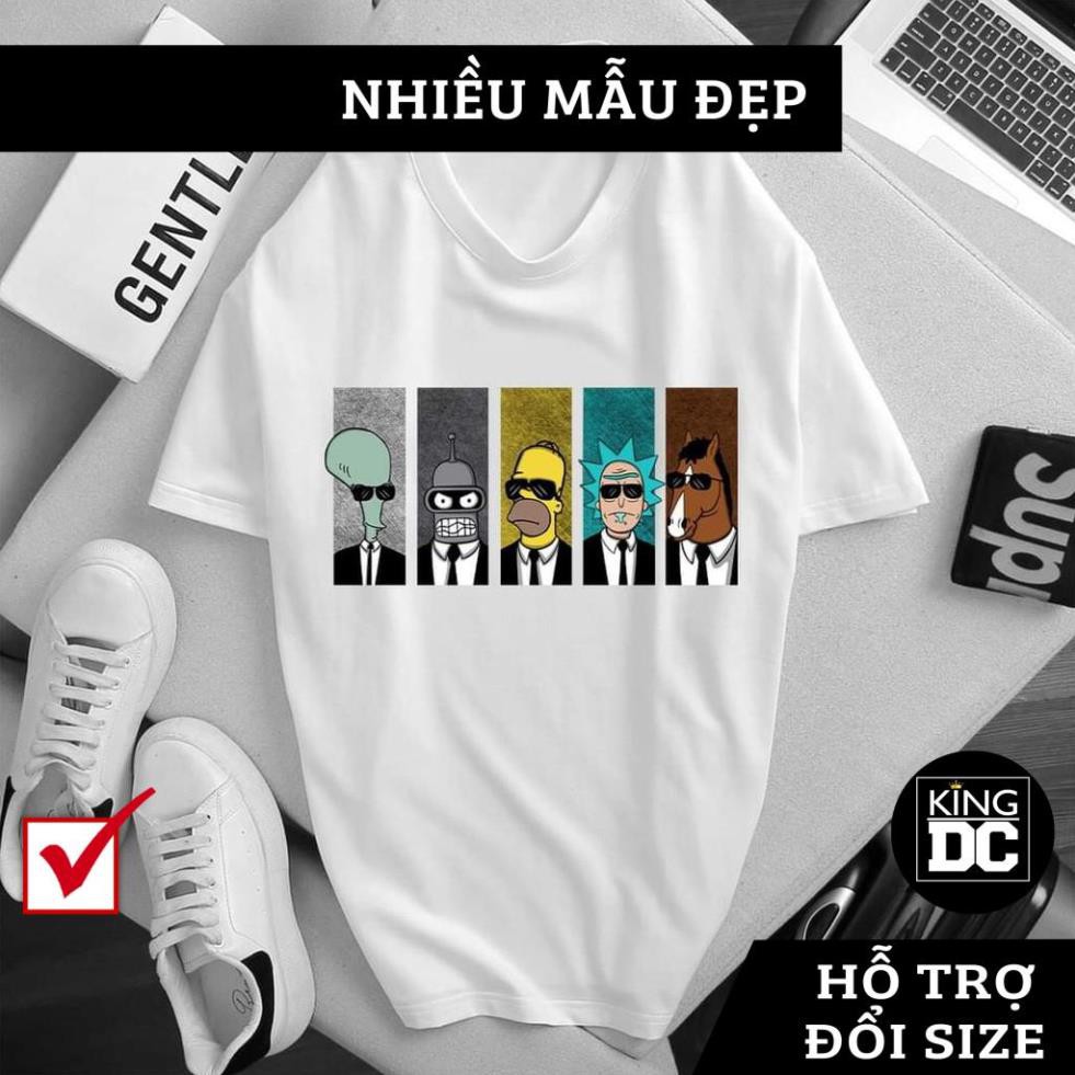 Áo Phông Trắng Tay Ngắn Cổ Tròn Áo Thun In Hình 3D Không Phai Màu Siêu HOTT Bán Chạy Chất vải Thoáng Mát Co Giãn KING DC