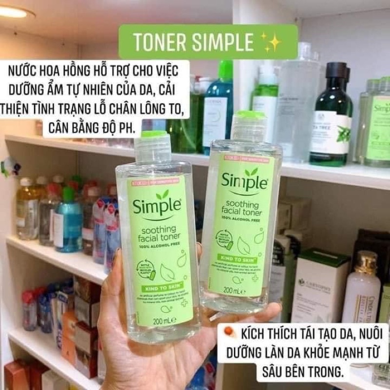 (Mẫu Mới) Toner Simple Kind To Skin Dùng Cho Cả Da Nhạy Cảm