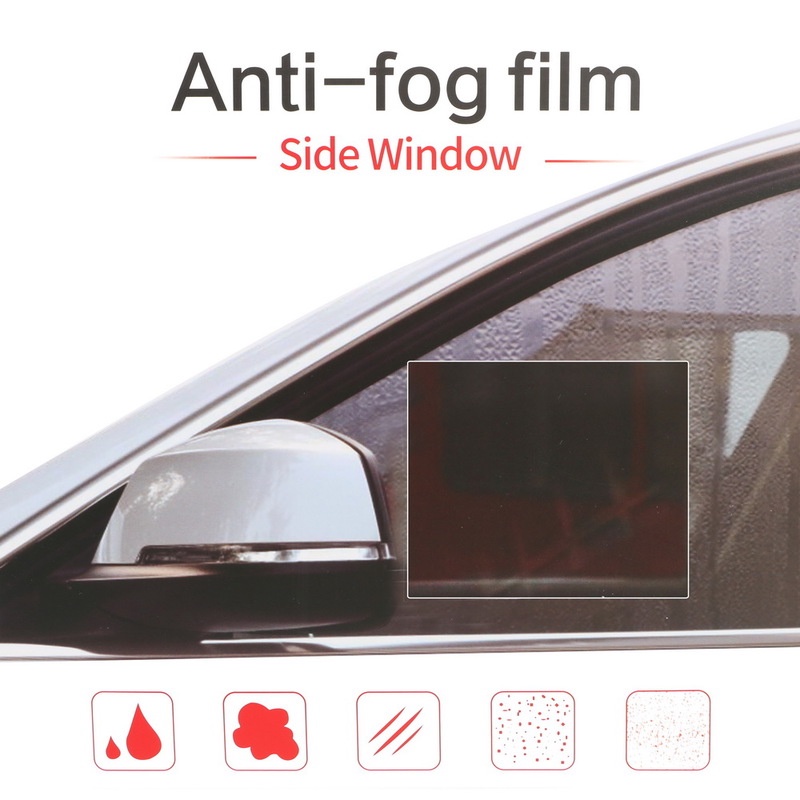 Set 2 miếng dán kính chiếu hậu xe hơi bằng PET chống nước mưa