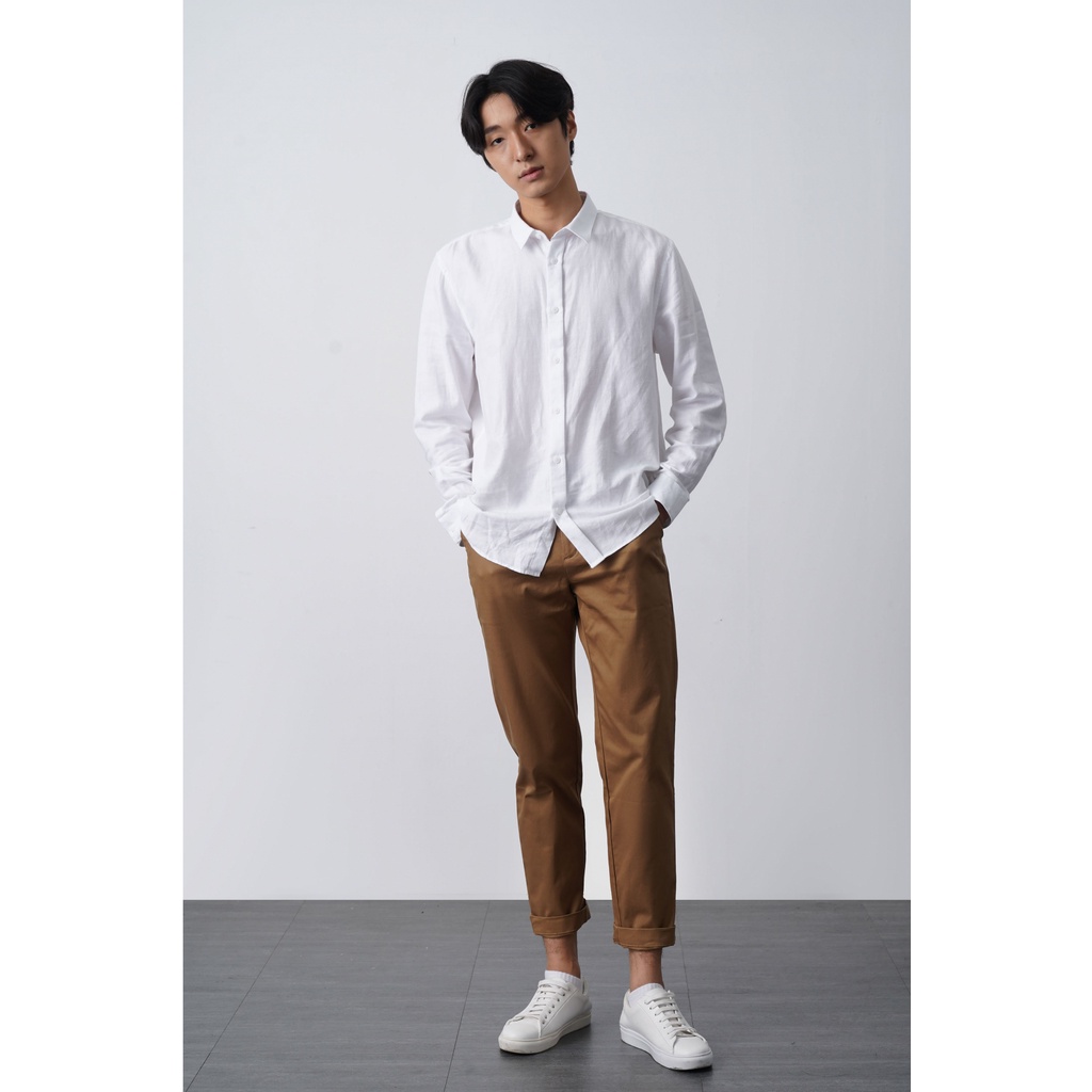 QUẦN KAKI NAM form slim crop nhiều màu có độ co giãn nhẹ - 10F21PCA002C | LA STORE MENSWEAR