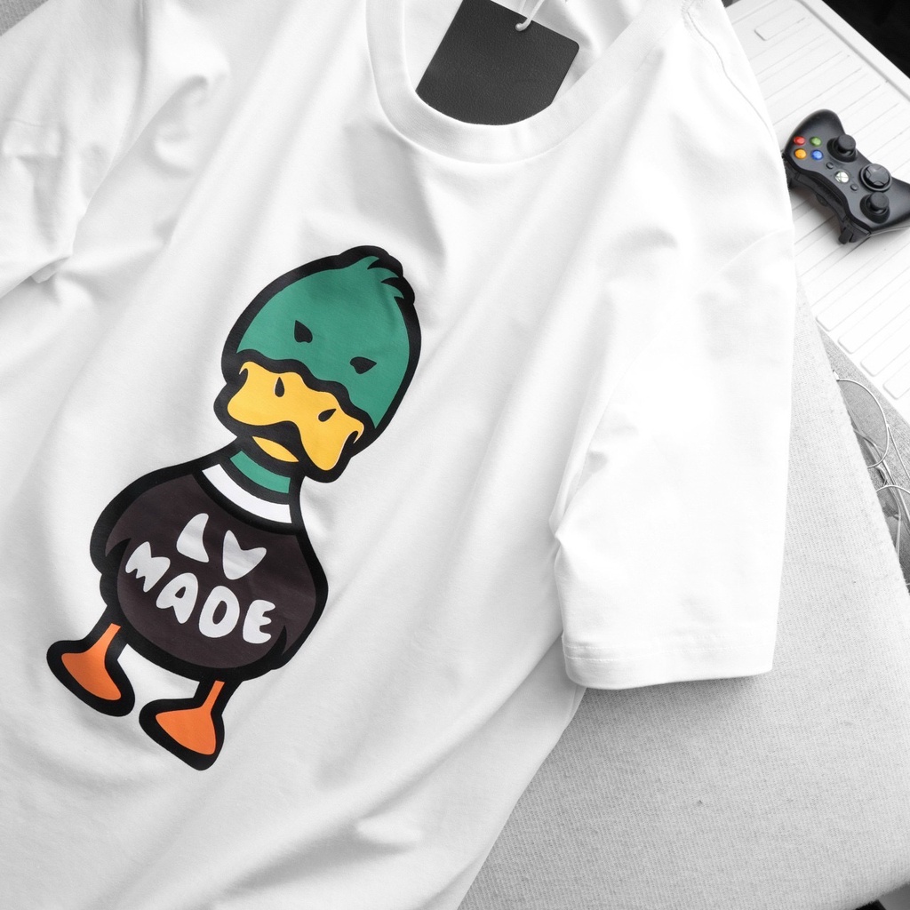 Áo thun tay lỡ nam nữ in hình Vịt LV , Vải Cotton Form Oversize - SELECTED.STORE