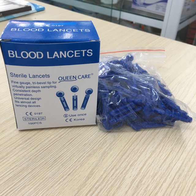 Kim lấy máu cho máy đường huyết Blood Lancets hộp 100