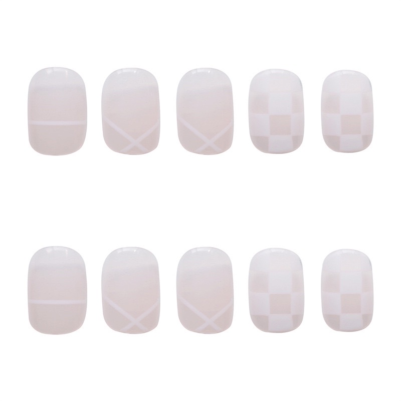 Set 24 móng giả N226 dáng ngắn ( Tặng kèm keo và dũa )
