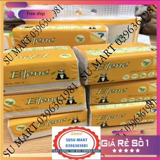 Thùng 30 gói giấy ăn gấu trúc thương hiệu elene- giấy ăn không chất tẩy trắng