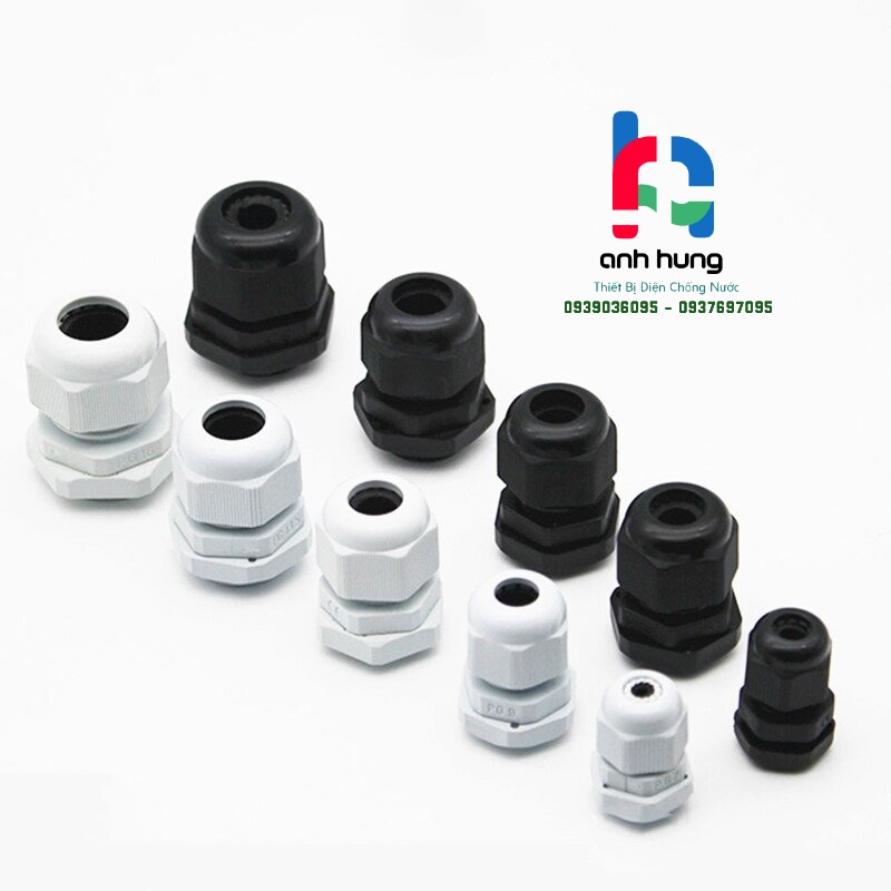 Ốc Siết Cáp Nhựa Kín Nước PG7 - PG9 - PG11 - PG13.5 - PG16 - PG19 - PG21 - PG25 - PG29 - Nhựa Nguyên Chất SỐ LƯỢNG 1 cái