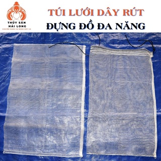 Túi lưới dây rút đựng đa năng, lưới cước nam định , ô mắt 2.5 ly