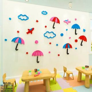 TRANH DÁN TƯỜNG MICA 3D "CHIẾC Ô"