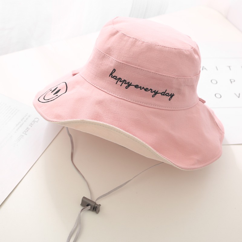 Mũ Bucket Chống Nắng Phong Cách Hàn Quốc Cho Bé Gái