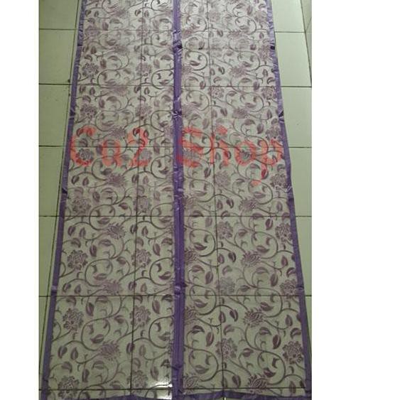 Mới? Túi xách tay Rèm cửa nam châm màu tím batik / lưới chống muỗi / Đài Loan / batik CDD2