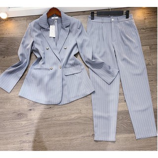 set vest kẻ
