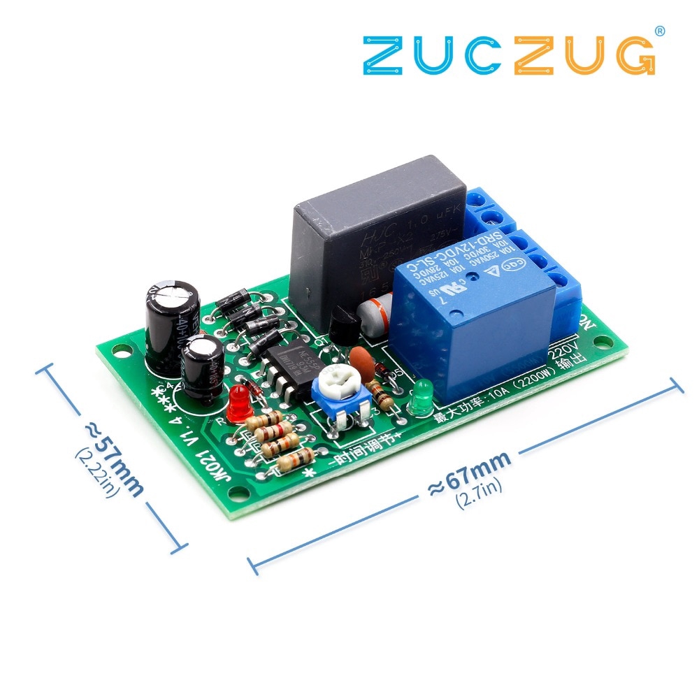 AC 220V Adjustable Timer Delay Switch Turn On/Off Time Relay Module L15 | BigBuy360 - bigbuy360.vn