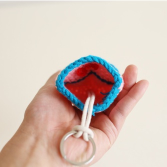 Vỏ Bọc Chìa Khóa Xe Hơi Dệt Kim Thủ Công Họa Tiết Hoạt Hình Together Token