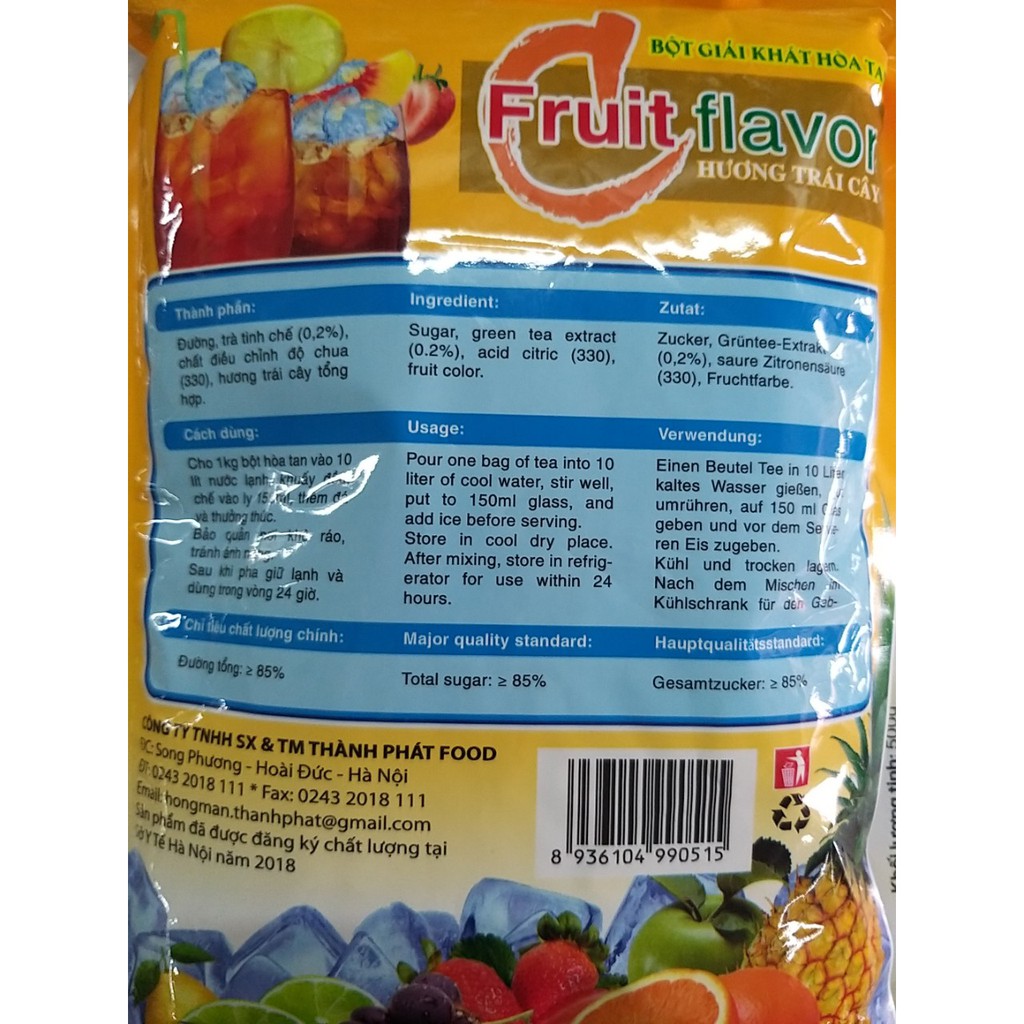 [Mã SKAMLTS7 giảm 10% đơn 150K] [Mã giảm 15K đơn 50K] 1 kg Bột pha trà chanh - trà đào pha sẵn | BigBuy360 - bigbuy360.vn