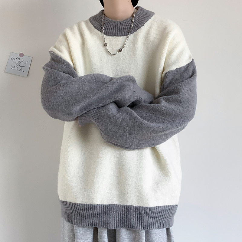 Áo sweater cổ tròn tay dài 3 màu tùy chọn size M-XXL phong cách Hàn Quốc dành cho nam