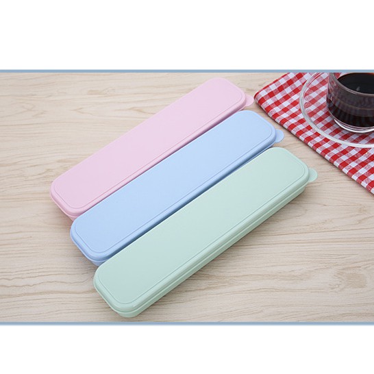 Hộp Nhựa đựng muỗng đũa vệ sinh du lịch / văn phòng tiện dụng (Không Bao Gồm Muỗng Đũa) #C420