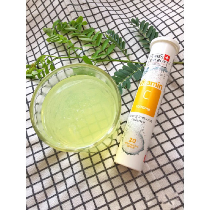 Viên sủi bổ sung vitamin C tăng cường sức đề kháng Swiss Energy Vitamin C 1000mg (tuýp 20 viên) | BigBuy360 - bigbuy360.vn