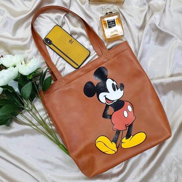 Túi xách nữ vừa sách vở túi tote da  MICKEY công sở vừa A4 đi hoc đi làm hàng đẹp TOTEMIC + ảnh shop chụp