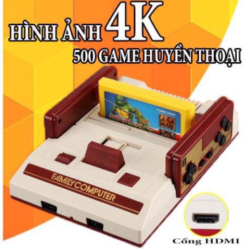Máy game 4 nút 8bit kết nối HDMI 2 tay có dây
