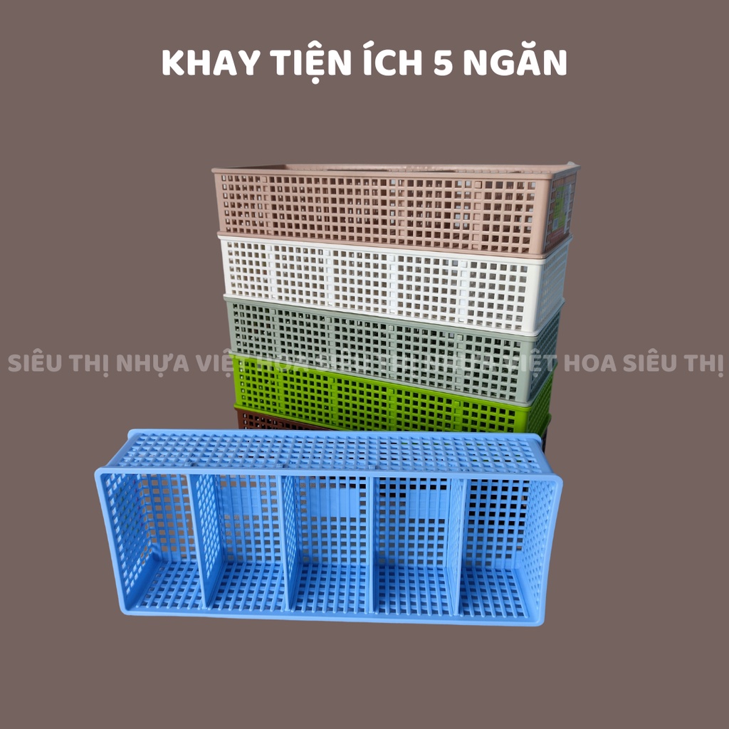 Khay tiện ích 5 ngăn, khay chia ngăn, khay 5 ngăn 2797 SLO