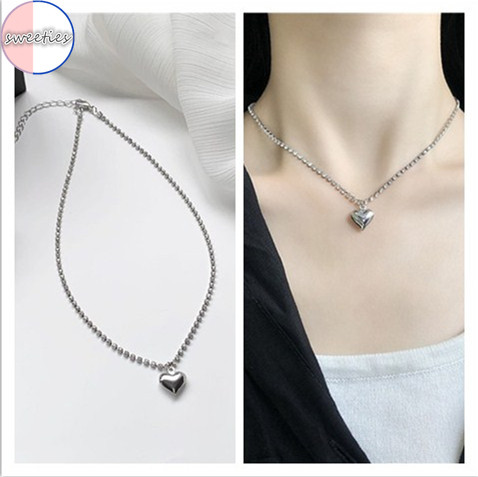 Dây Chuyền Hợp Kim Hình Tim Đính Đá Xinh Xắn COD