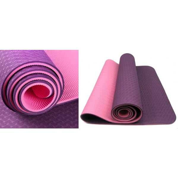 Thảm Tập YoGa cao cấp TPF 6mm -Thảm Tâp GYM 6mm Chống trượt tập thể dục tpe 2 lớp không mùi mẫu mới 2022