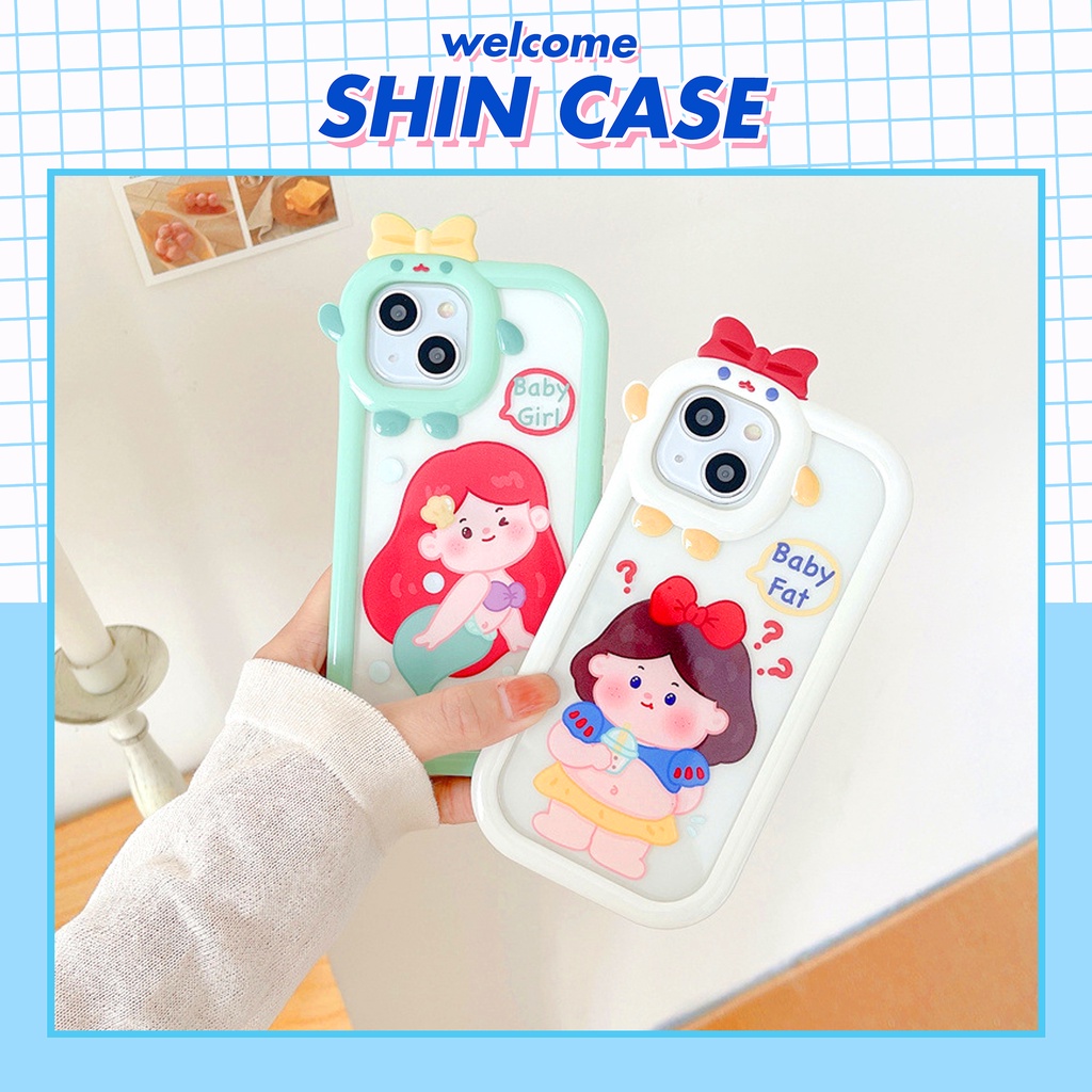 Ốp lưng iphone camera nơ nàng tiên cá 6/6plus/6s/6splus/7/7plus/8/8plus/x/xs/11/12/13/14/pro/max/promax/plus/shin/case