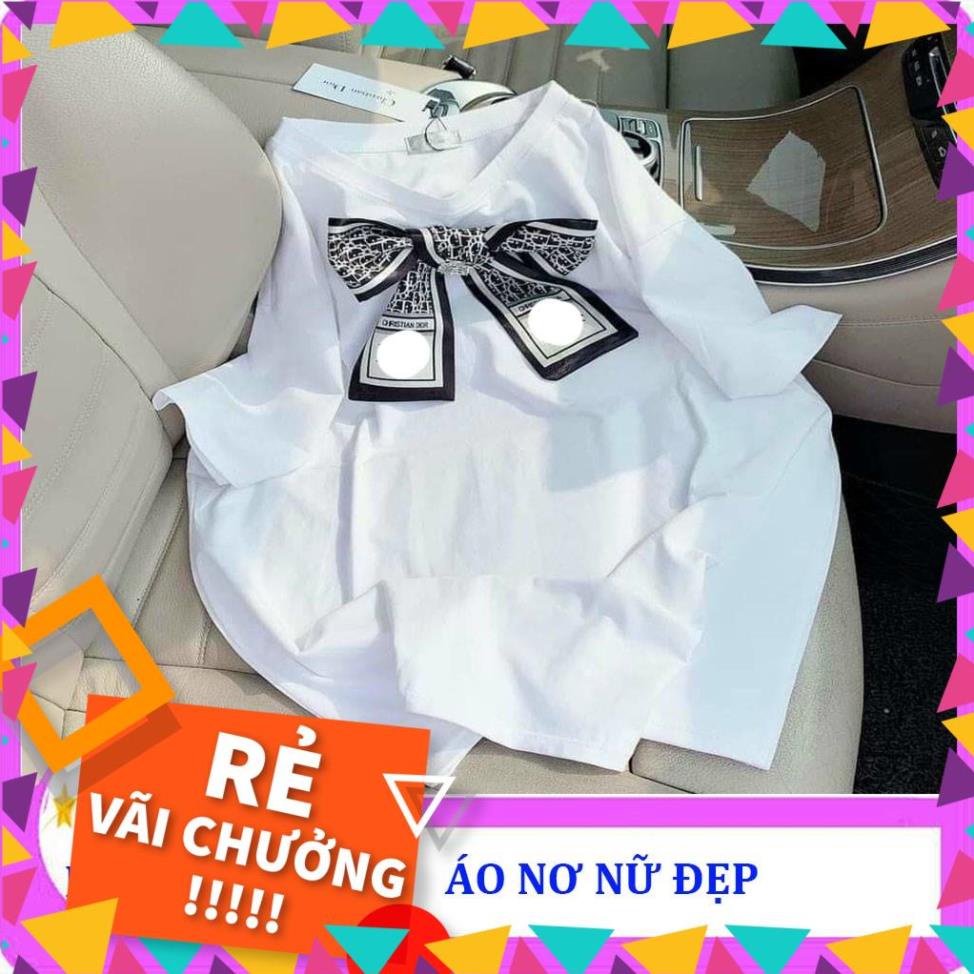 Áo phông kèm tag nơ khuy cài xinh xắn-HTC_Fashion