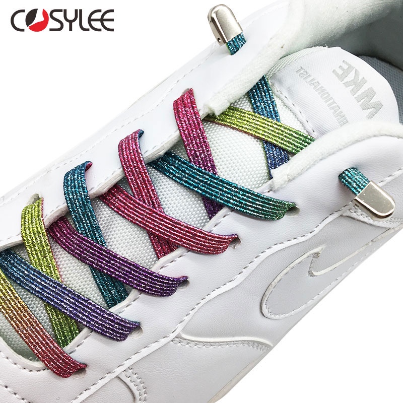 Dây Giày Sneaker Không Cần Buộc Co Giãn Thoải Mái An Toàn Cho Trẻ Em Và Người Lớn
