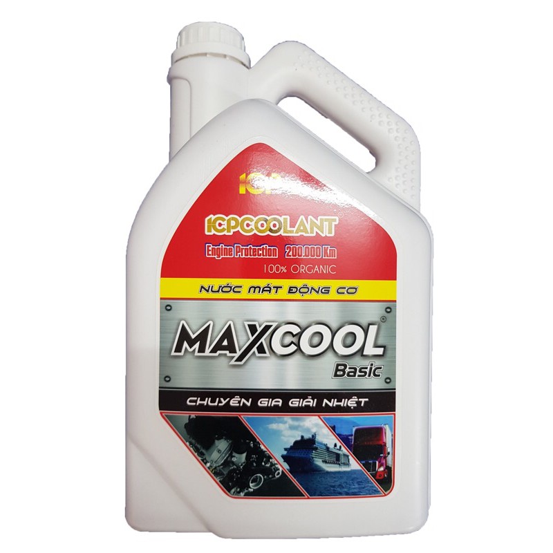 Nước Làm Mát Động Cơ ô Tô,Xe Máy MAXCOOL 4L*4can (không bán lẻ)